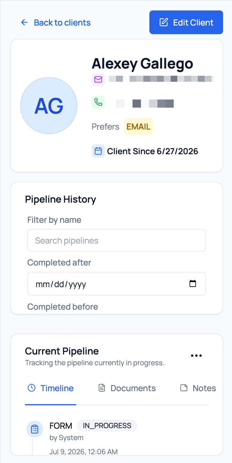 Client management